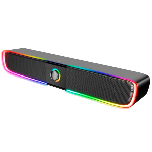 SOUNDBAR XTRIKE ME SK-600 - NEGRO - 6W (3 W*2) - EFECTOS RGB CON 3 MODOS - USB 2.0 + JACK 3.5MM - CONTROL DE VOLUMEN CABLE 1.2M